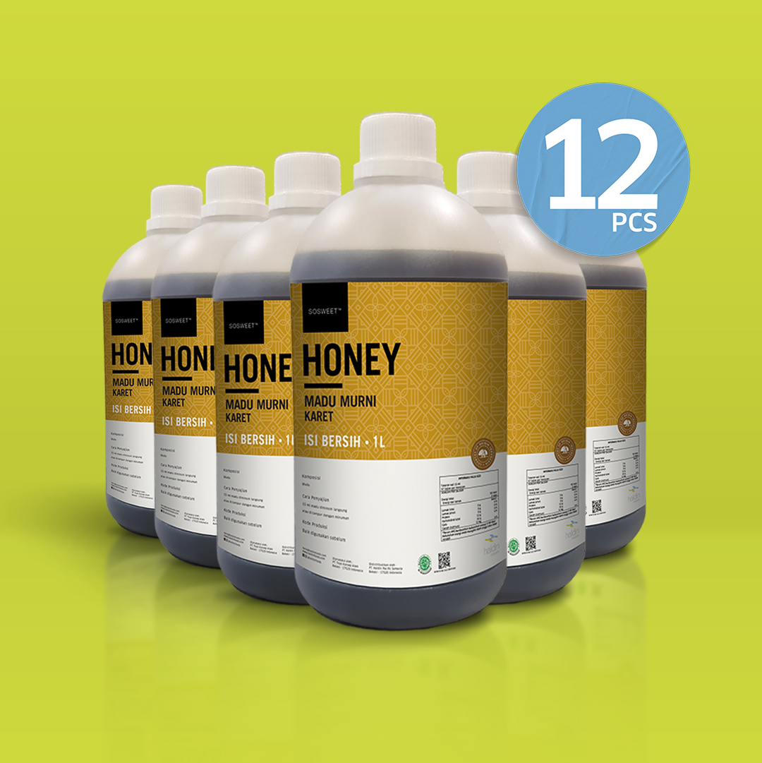 HONEY HEVEA LIQUID, 1 L (12 PCS)