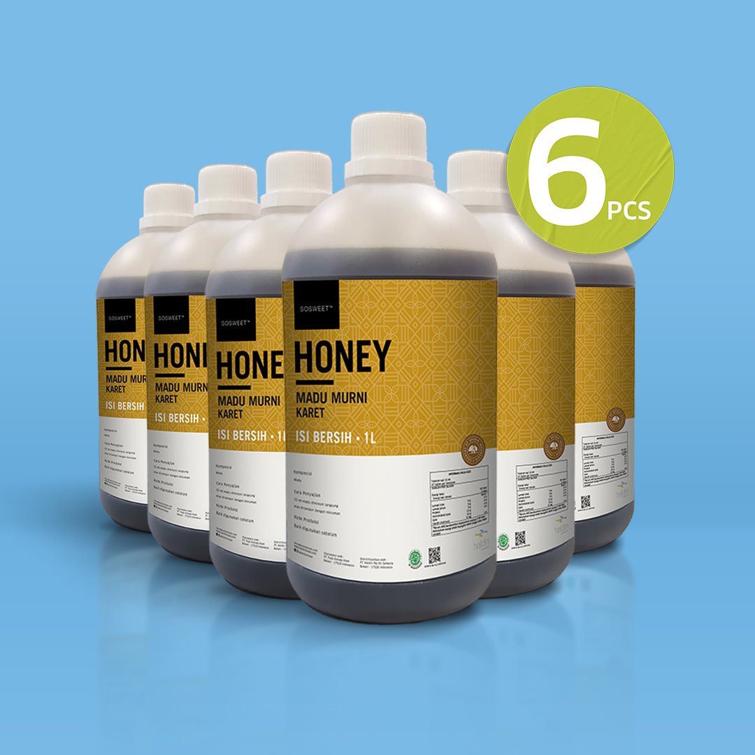 HONEY HEVEA LIQUID, 1 L (6 PCS)