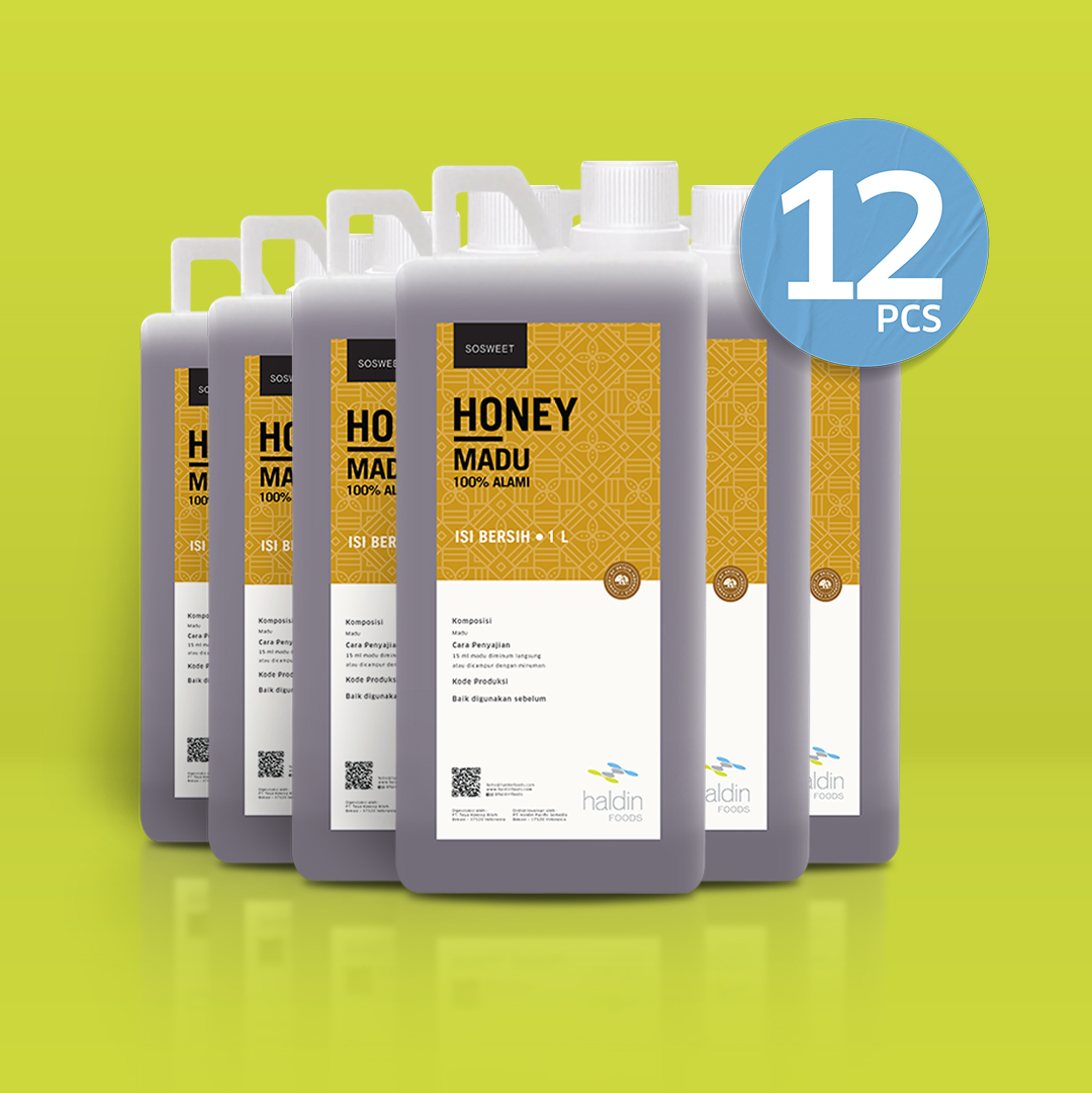 HONEY MULTIFLORAL LIQUID, 1 L (12 PCS)