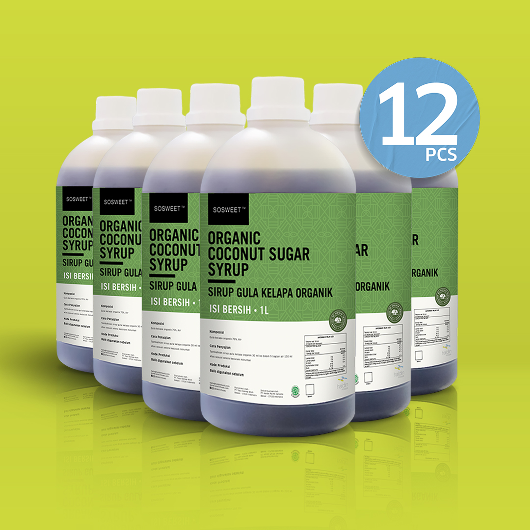 ORGANIC COCONUT SUGAR LIQUID, 1 L (12 PCS)